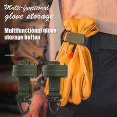 Multipurpose Tactical Glove Hook for Military, Outdoor, Climbing, Camping, and Rope Storage