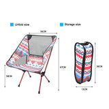 Ultralight Folding Camping Chair - Aluminum Alloy, Portable for Travel, Hiking, Beach, Picnic, BBQ, Fishing