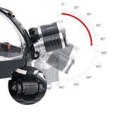 Rechargeable Zoom LED Headlamp - Fishing, Hunting, Camping Headlight Torch Flashlight