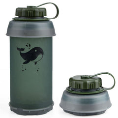 750mL TPU Collapsible Water Bottle Flask for Running, Camping, Hiking - Foldable Sports Water Bag