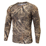 Men's Camouflage Quick-Dry Long Sleeve T-Shirt for Summer Outdoor Hiking, Fishing, Camping, and Tactical Use