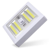 Battery Powered 4 COB LED Switch Night Light for Kitchen, Cabinet, Garage, Closet, Camp, Emergency Lamp