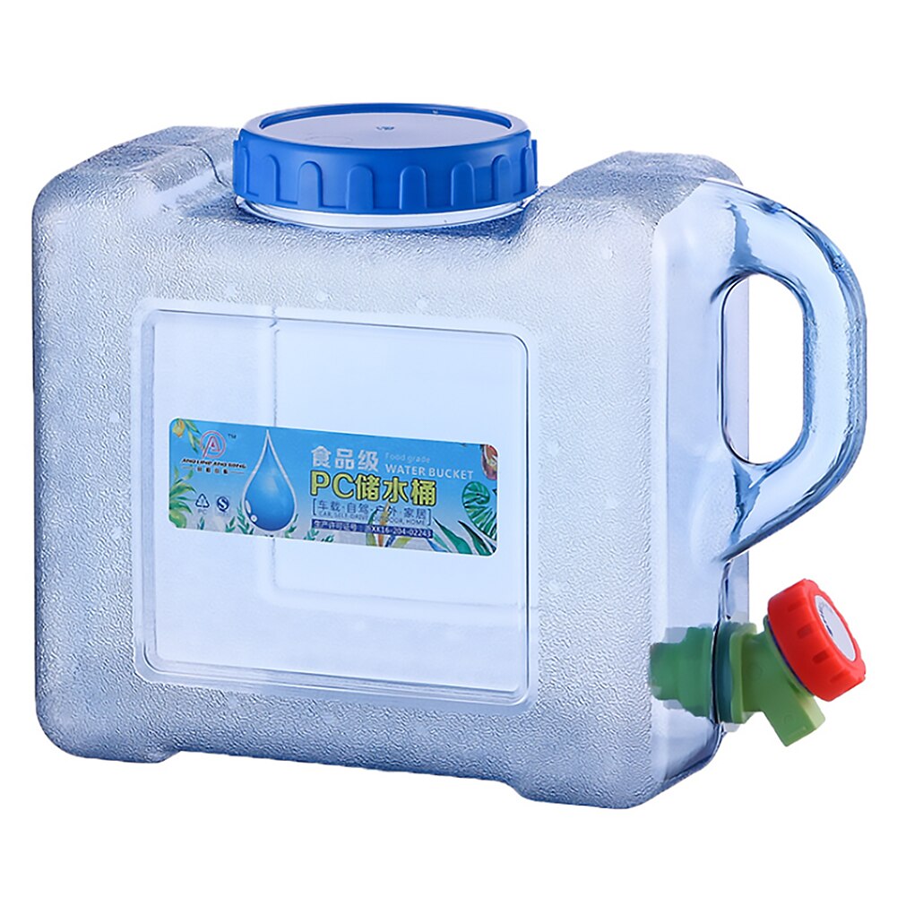 Portable Outdoor Water Tank with Faucet for Camping, Picnic, Hiking - Driving Water Bucket Container