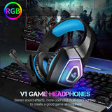 Game Headset Large RGB Light-emitting Wired Headphone