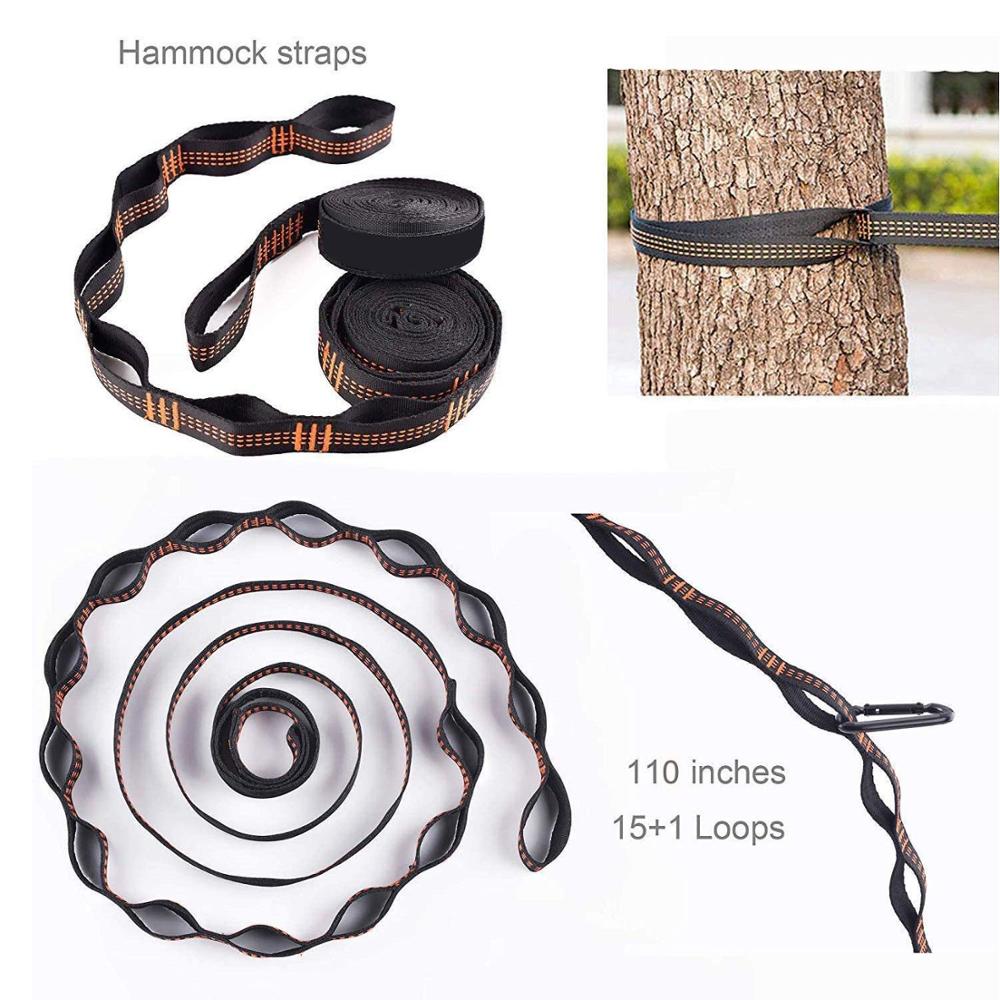 Super Strong Hammock Strap for Camping and Traveling - Portable Hanging Tree Rope Belt Hamaca Hamak