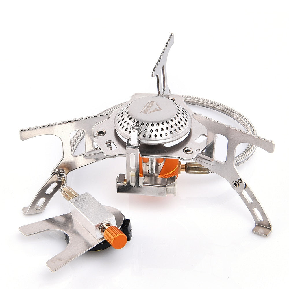 Camping Gas Stove Outdoor Burner - Strong Fire Heater, Survival Cooker, Picnic & Tourism Supplies