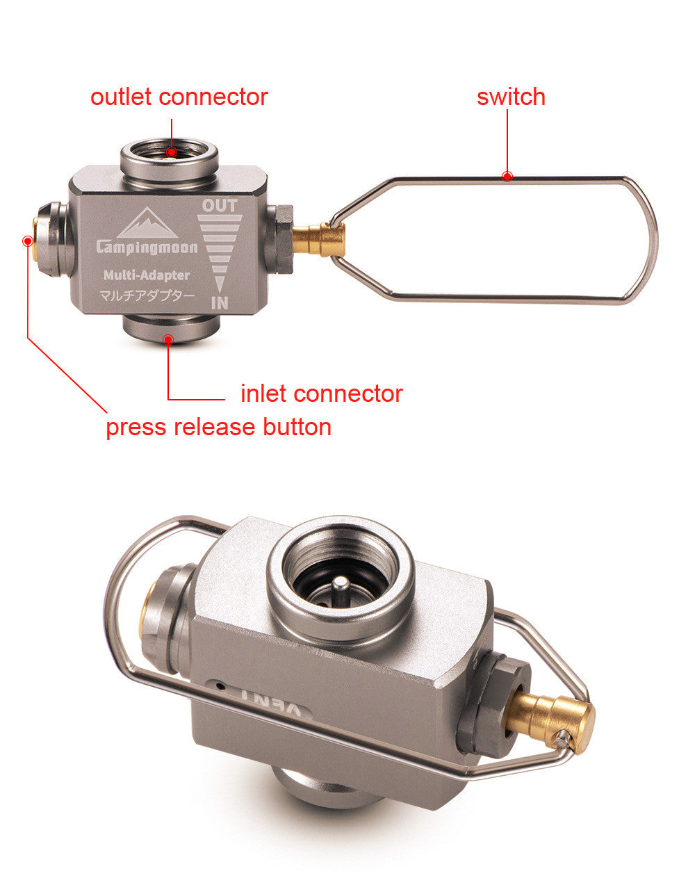 Gas Stove Adapter: Butane Converter for Camping, Backpacking, Hiking - Save Gas with Refill Adapter