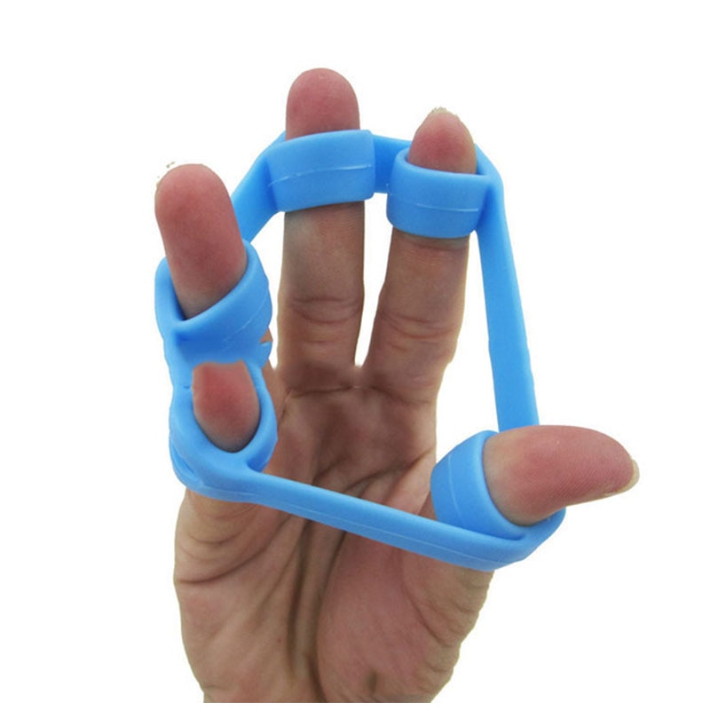 1Pcs Finger Gripper Strength Trainer Outdoor Slim Fitness Tools Resistance Band Hand Grip Wrist Flexible Exercise Accessories