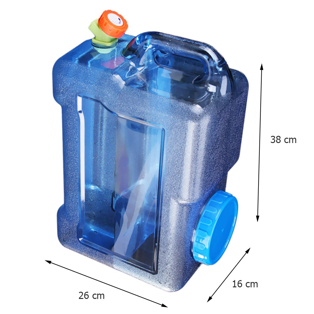 Portable Outdoor Water Bucket with Faucet - Large Capacity Tank for Camping and Driving