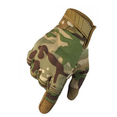 Camouflage Tactical Full Finger Touch Screen Gloves - Military, Hunting, Hiking, Camping, Breathable Sport Gloves