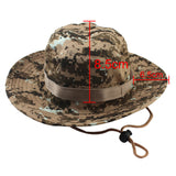 Fashion Military Camouflage Bucket Hat - Wide Brim Sun Protection for Fishing, Camping, and Outdoor Activities