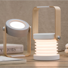 Foldable USB Rechargeable LED Night Light - Portable, Dimmable Table Lamp for Indoor, Outdoor, Camping, Reading