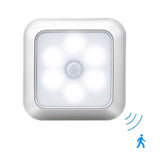 Battery Powered LED Motion Sensor Night Light - Wireless Lighting for Stairs, Bedroom, Cupboard, Toilet, Wardrobe