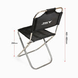 Portable Outdoor Mini Foldable Aluminum Alloy Fishing Chair - Compact Camping Stool for Family Picnics