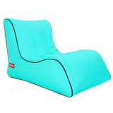 Camping Inflatable Armchair Air Sofa Chair - Beach Couch, Summer Pool Foldable Lounger