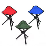 Portable Tri-Leg Folding Camping Stool - Lightweight Fishing Chair for Outdoor Adventures