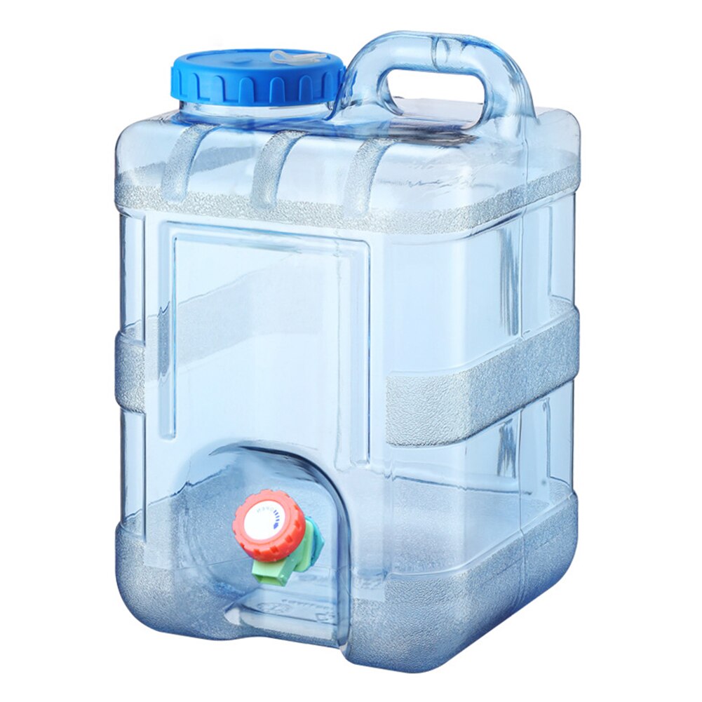 Portable Outdoor Water Bucket with Faucet - Cube Water Container for Hiking, Camping, and Picnics