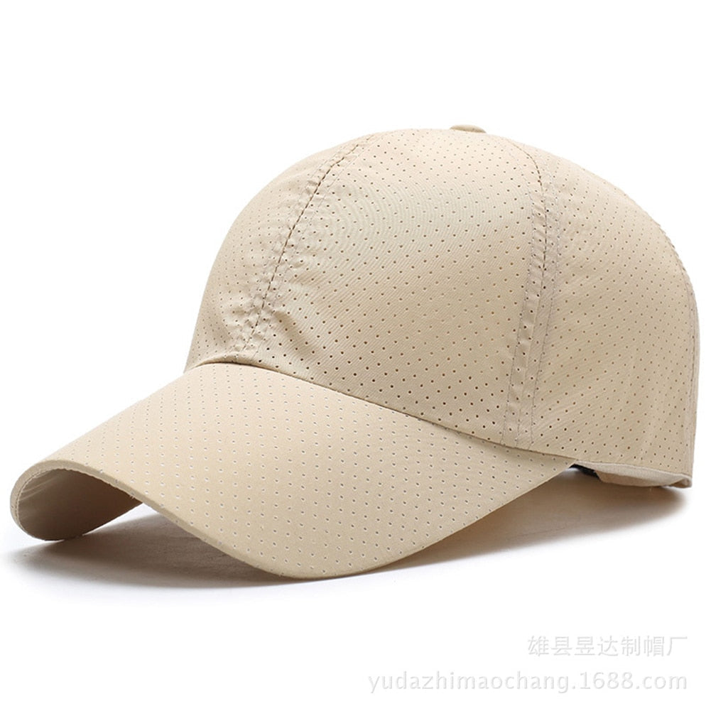 Unisex Quick Dry Breathable Mesh Baseball Cap for Summer - Ideal for Golf, Tennis, Running, Hiking, Camping