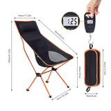 Lightweight Outdoor Moon Chair - Portable Folding Seat for Fishing, Camping, BBQ, Hiking, Garden - Ultralight Design