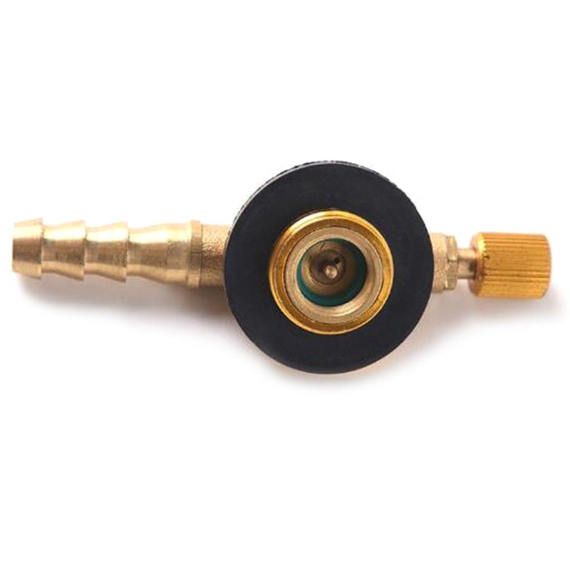 Stainless Steel Outdoor Camping Gas Stove Adapter - Switching Charging Inflatable Valve for Gas Cartridge Tank