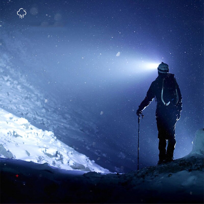 5LED USB Rechargeable Headlamp with Built-in 18650 Battery - Portable Outdoor Camping Lantern Torch