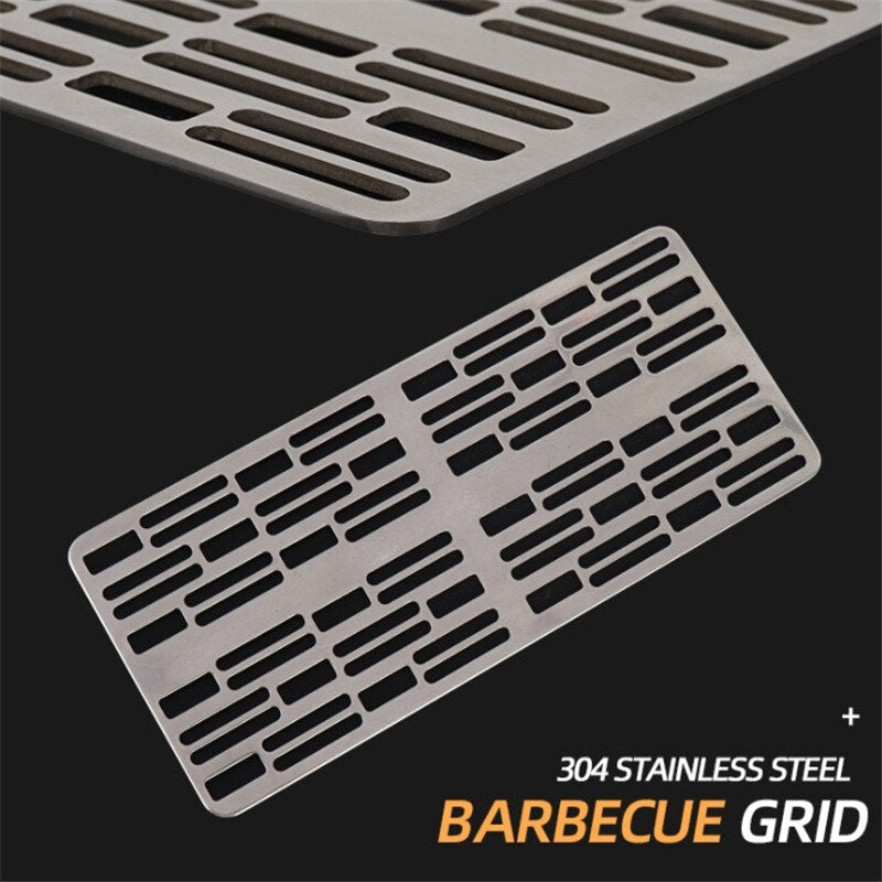 Titanium Charcoal BBQ Grill Net - Outdoor Barbecue Grill Accessory