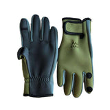 Waterproof Winter Fishing Gloves for Men - Three Finger Cut, Anti-slip, Ideal for Fly Carp Fishing & Hunting