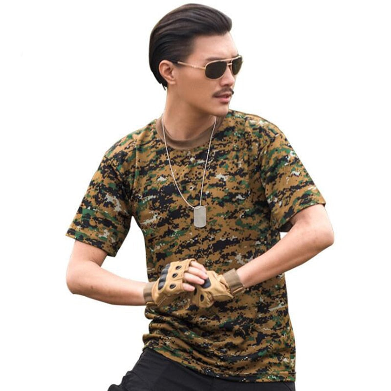 Quick Dry Camouflage T-Shirt for Men - Summer Collection