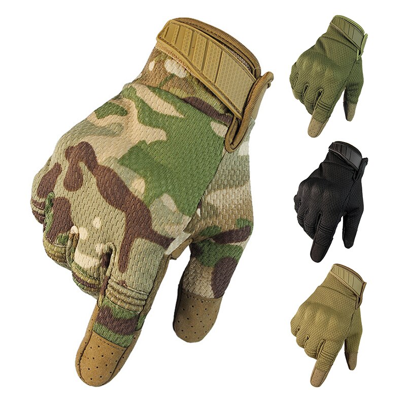 Men's Outdoor Tactical Gloves for Shooting, Hiking, Camping, Military, Hunting, Airsoft - Free Soldier