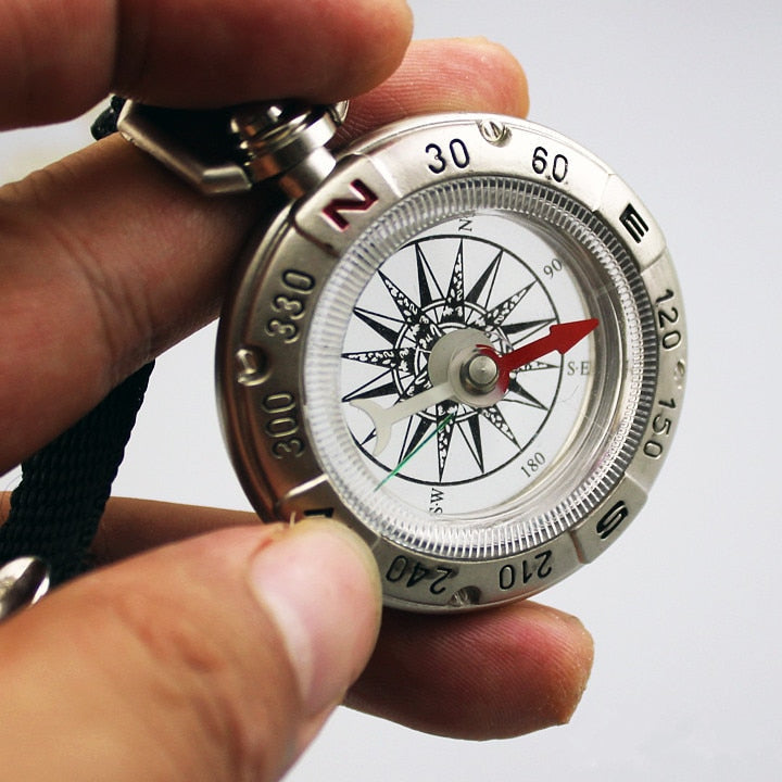 Portable Keychain Compass for Camping, Hiking, and Outdoor Sports Equipment