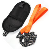 Portable Emergency Camping & Hiking Tool: 11 Sawtooth Hand Zipper Saw for Outdoor, Garden, Logging, and Survival