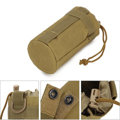 500ml Water Bottle Carrier with Shoulder Strap - Molle Pouch Bag for Camping, Hiking, and Traveling