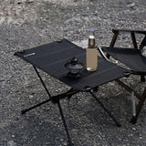 Portable Ultralight Aluminum Camping Table - Foldable, Strong Load-Bearing for Hiking, Climbing, and Picnics