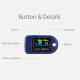 Fingertip Blood Oxygen Saturation Monitor with LED Screen