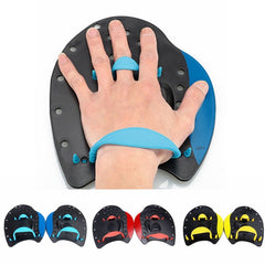 Swimming Paddles - Adjustable Hand Webbed Gloves for Adults & Children, Professional Stroke Practice