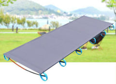 Ultralight Portable Camping Folding Bed - Single Tent Cot with Alloy Frame for Sleeping