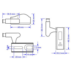 10 Stück LED Smart Touch Induktionsschrankleuchten - Scharniersensor-Nachtlichter für Schrank, Kleiderschrank, Schrank