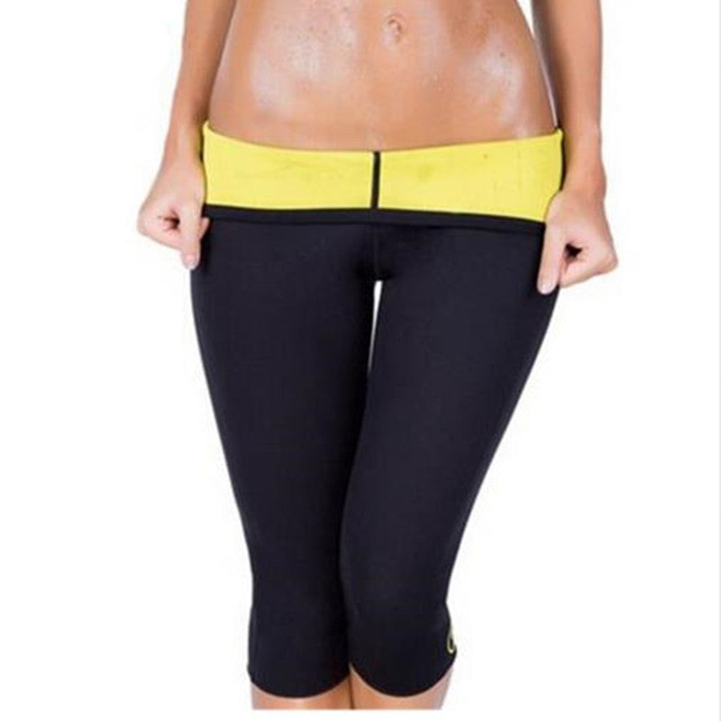 Women's Neoprene Sauna Yoga Pants - Slimming Fitness Thermos Leggings