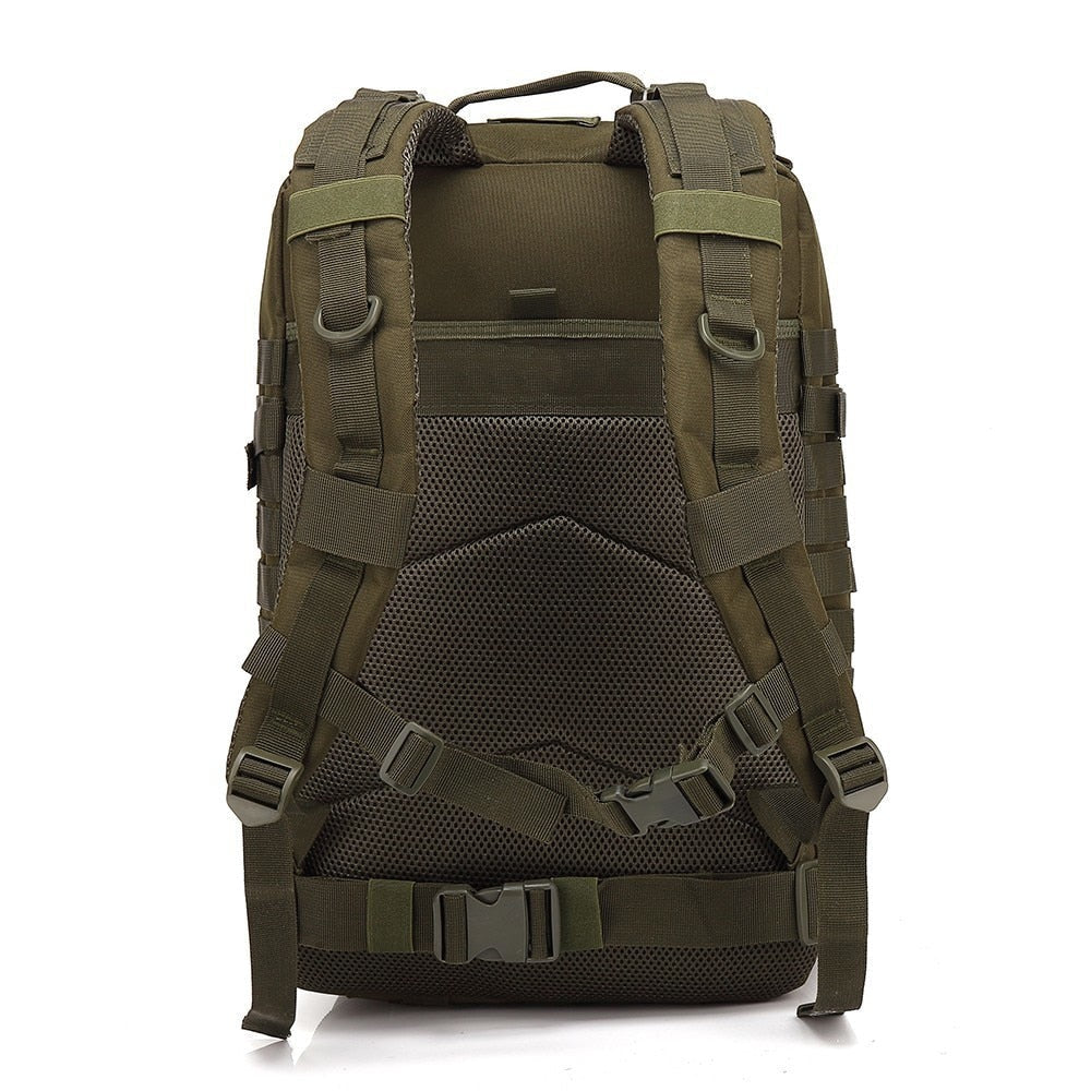 50L Large Capacity Military Tactical Backpack - Army Assault Bag for Trekking, Camping, Hunting, and Outdoor Use