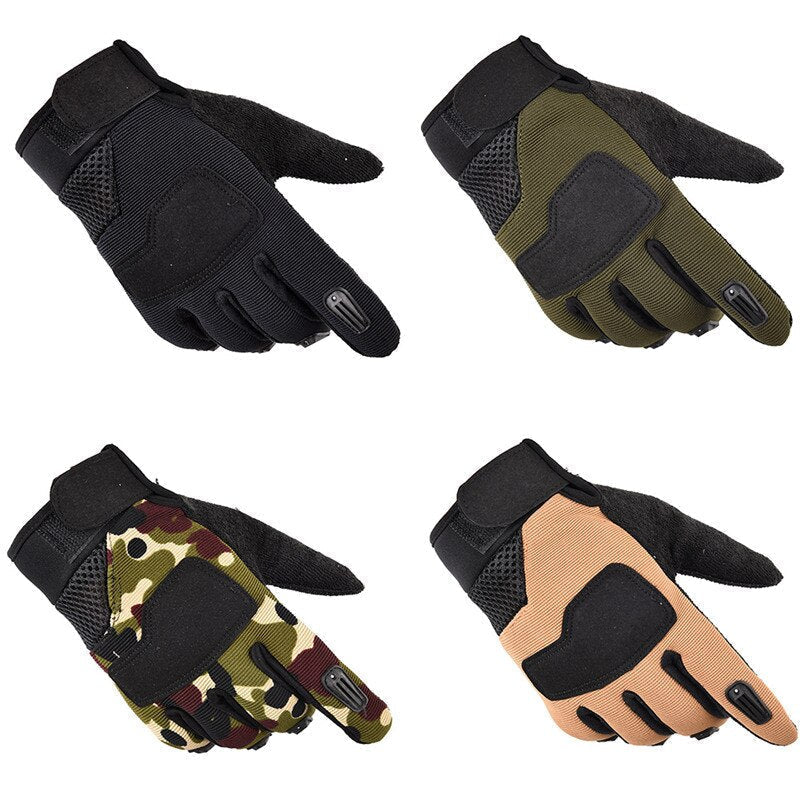 Outdoor Military Tactical Full Finger Gloves - Unisex, Sports Training, Hiking, Cycling, Camping, Hunting