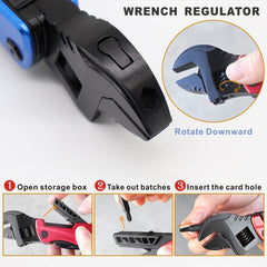 Multi-Function Outdoor Camping Tool: Adjustable Wrench, Lifesaving Hammer, Mini Pocket Multi-Tool