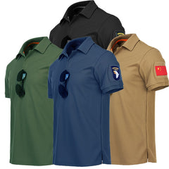 4XL Men's Quick Dry Outdoor Sport T-Shirt - Summer Climbing, Training, Tactical Military Uniform