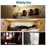 Universal Cabinet LED Light with Sensor - Battery-Powered Night Lamp for Kitchen, Wardrobe, Closet, and Cupboard