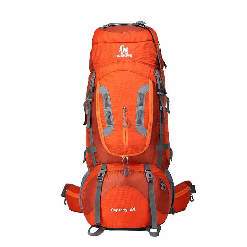 80 l superleichter Camping-Wanderrucksack aus Nylon mit Aluminiumlegierungsstütze - 1,65 kg schwere Outdoor-Reisetasche