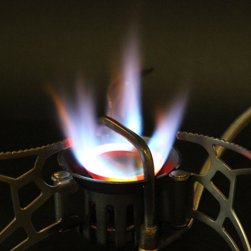 Portable Camping Stove: Multi-Use Oil/Gas 1000ml Picnic Cooker for Hiking and Outdoor Equipment