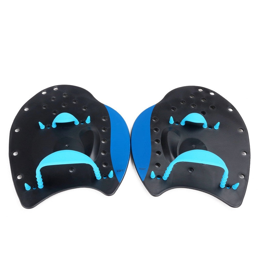 Swimming Paddles - Adjustable Hand Webbed Gloves for Adults & Children, Professional Stroke Practice