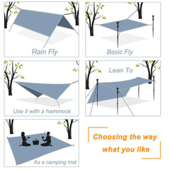 Ultralight Portable Hammock Tent: Wear-Resistant, UV Proof, Waterproof, Multi-functional Mat for Outdoor Use
