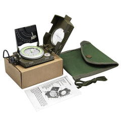 Professional Military Geology Compass - Luminous Sighting Compass for Outdoor Hiking & Camping