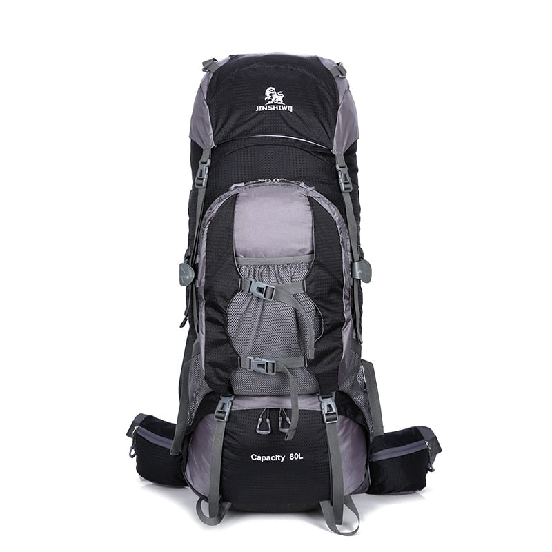 80 l superleichter Camping-Wanderrucksack aus Nylon mit Aluminiumlegierungsstütze - 1,65 kg schwere Outdoor-Reisetasche