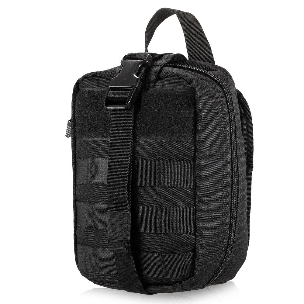 Outdoor Hiking EDC Molle Tactical Pouch - Emergency First Aid Survival Kit for Travel, Camping, Climbing